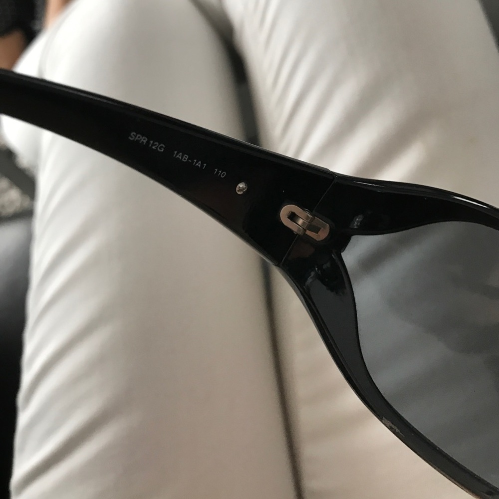 Prada Black Shield Sunglasses with Dark Lenses - Picture 9 of 9